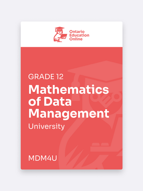 Grade 12 University Data Management Online | MDM4U
