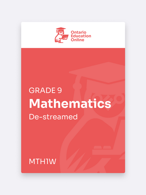 Grade 9 Math Online | MTH1W