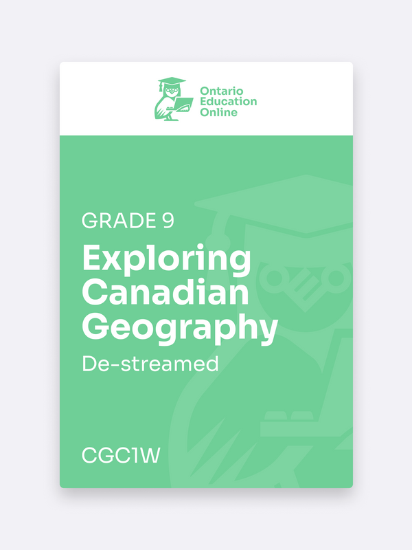 Grade 9 Canadian Geography Online | CGC1W