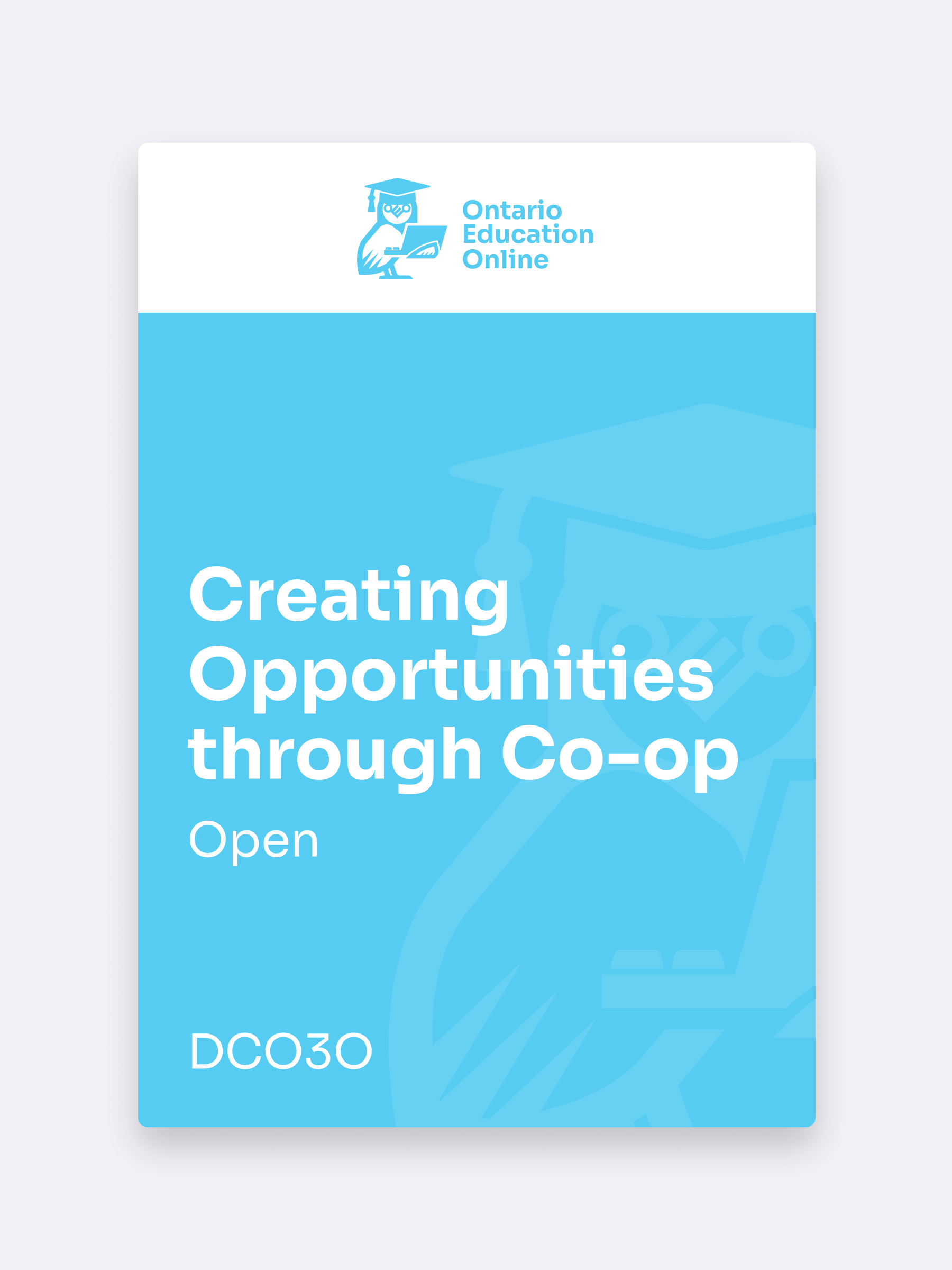 Creating Opportunities Through Co-op (Open, Experiential Learning)