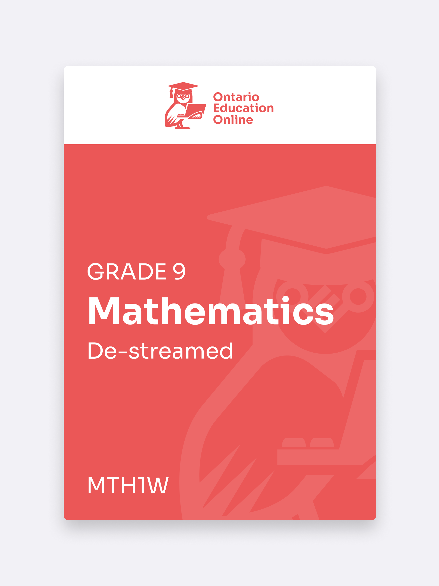 Math Grade 9 (De-streamed)